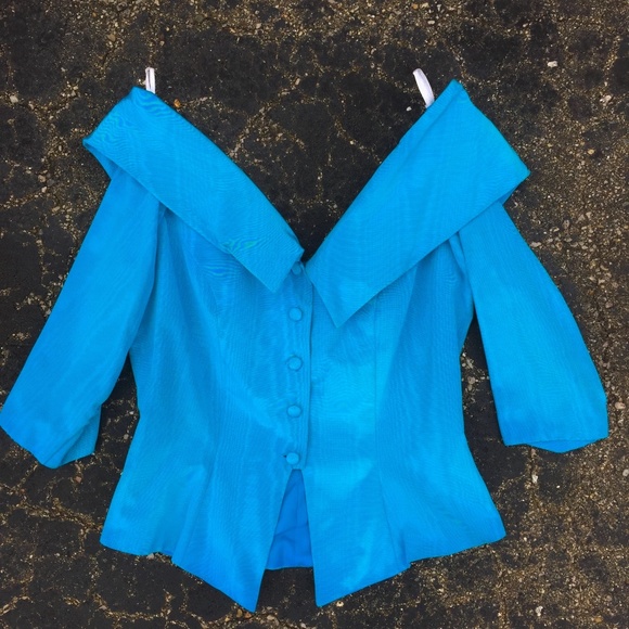 Vintage Tops - ✪HUGE SALE✪VINTAGE 80s Does 50s Off Shoulder Top